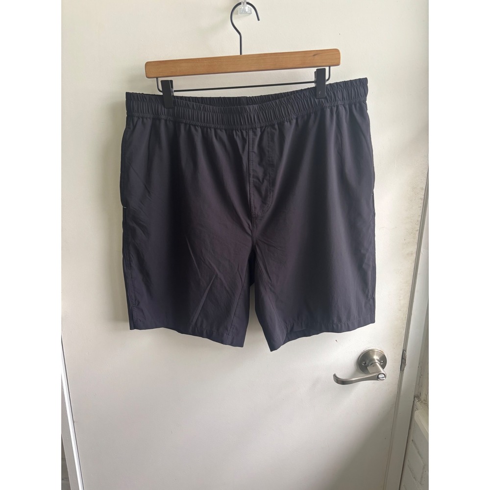 Myles Apparel Everyday Short Mens XXL Black 8 Inch Inseam Lined Athletic Shorts